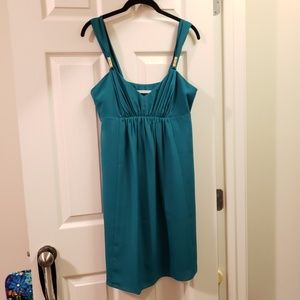 NWOT Crepe Cocktail Dress in Galapagos (Teal), 6